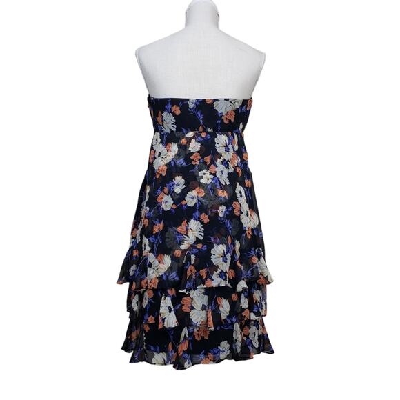 The Limited Womens 8 Strapless Floral Print Mini Dress - Picture 2 of 9